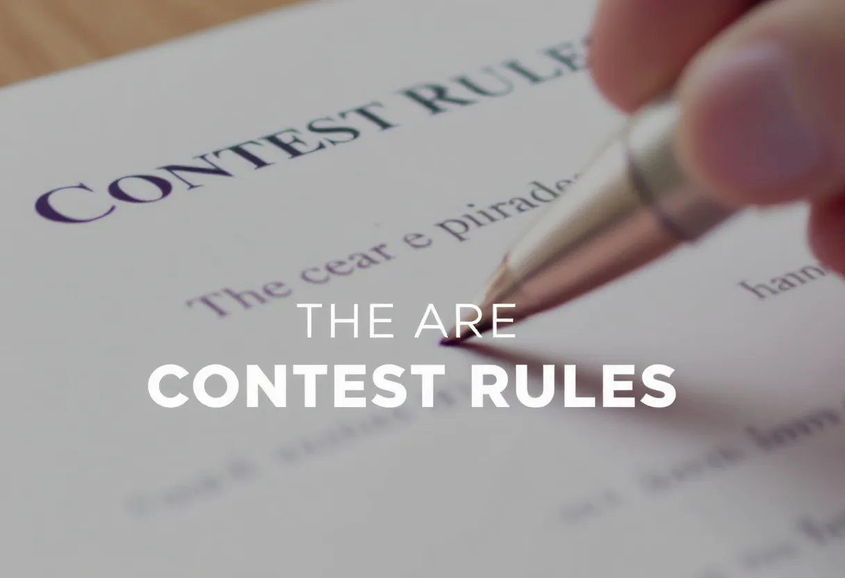 The Art of Writing Engaging Contest Rules: Ensuring Fairness and Transparency